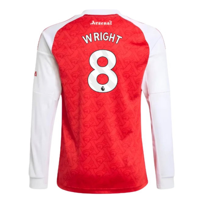 2025-2026 Arsenal Long Sleeve Home Shirt (Kids) (Wright 8)