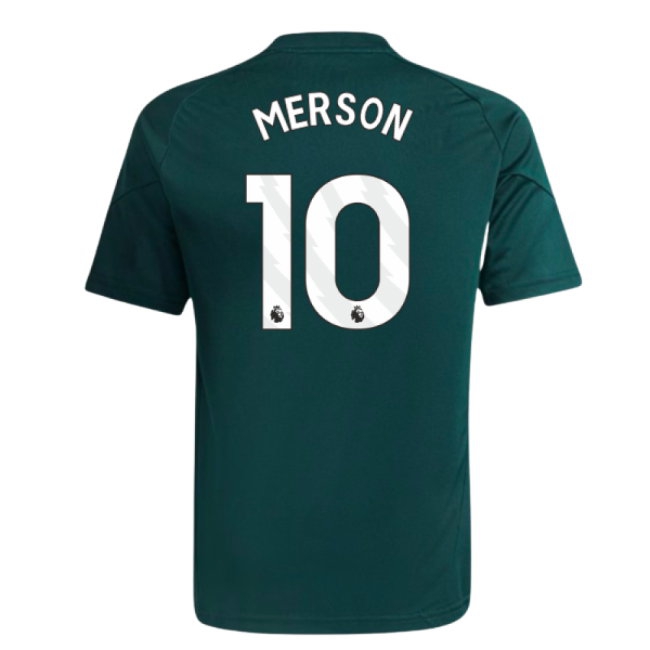 2025-2026 Arsenal Training Jersey (Aurora Ivy) - Kids (Merson 10)