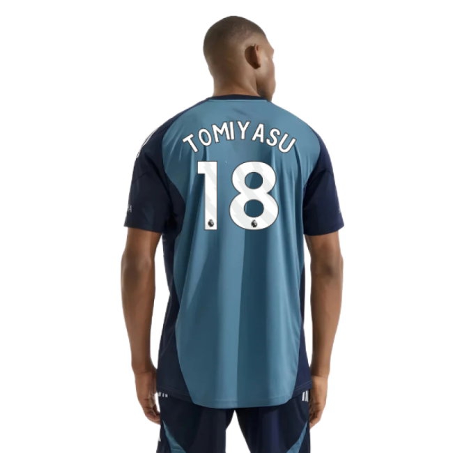 2025-2026 Arsenal Training Shirt (Blanch Blue) (Tomiyasu 18)