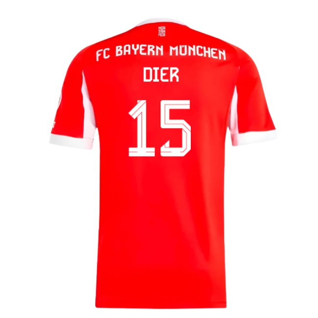 2025-2026 Bayern Munich Home Shirt (Dier 15)