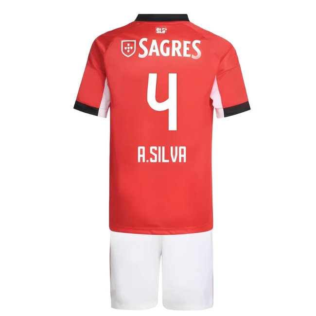 2025-2026 Benfica Home Youth Kit (A.Silva 4)
