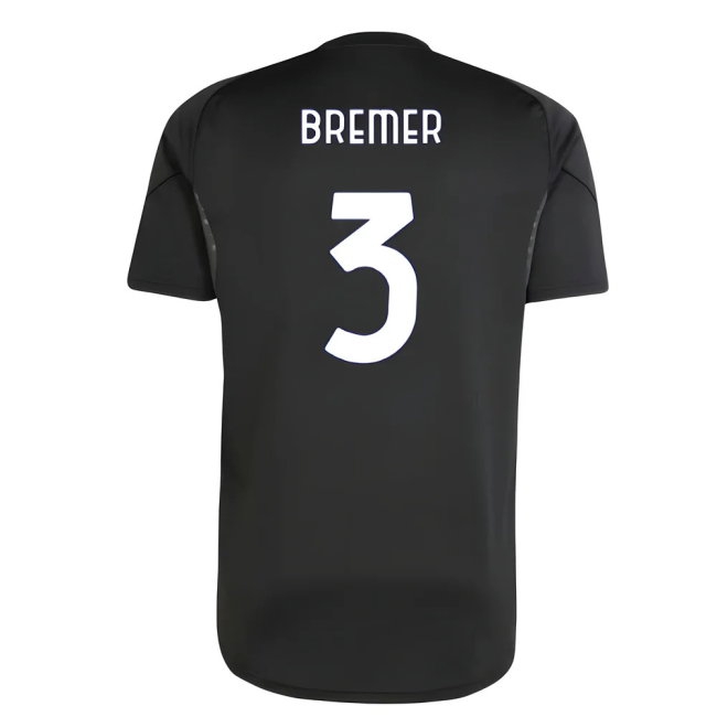 2025-2026 Juventus Training Shirt (Black) (Bremer 3)
