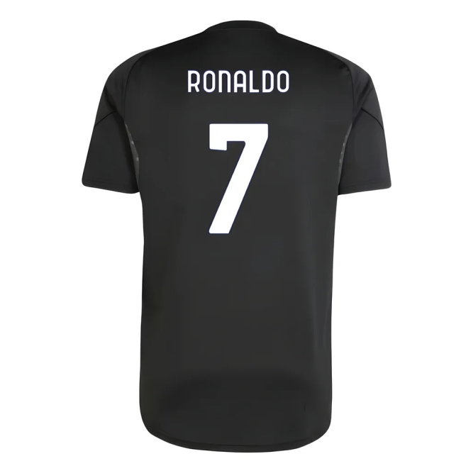 2025-2026 Juventus Training Shirt (Black) (Ronaldo 7)