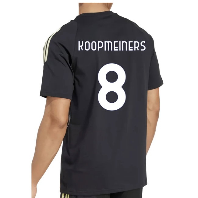 2025-2026 Juventus Training Tee (Black) (Koopmeiners 8)