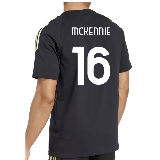 2025-2026 Juventus Training Tee (Black) (McKennie 16)