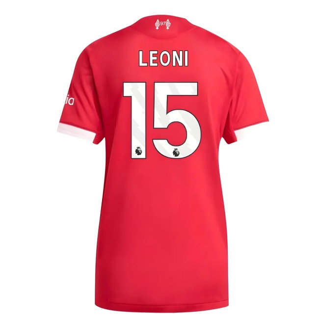 2025-2026 Liverpool match-style Home Shirt (Womens) (Leoni 15)