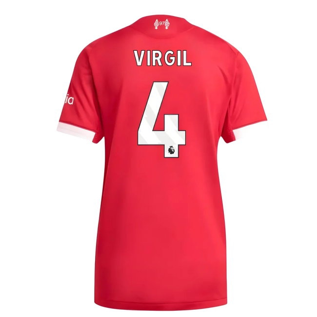 2025-2026 Liverpool match-style Home Shirt (Womens) (Virgil 4)