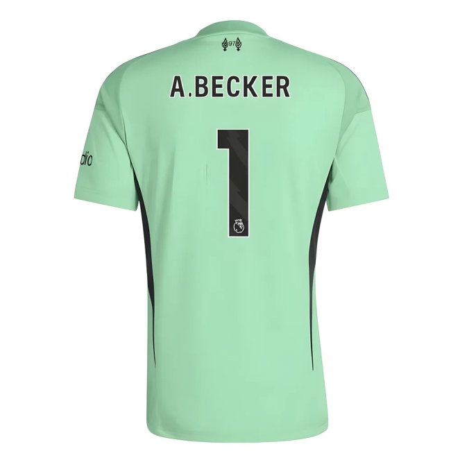 2025-2026 Liverpool Home Goalkeeper Shirt (Glory Mint) (A.Becker 1)