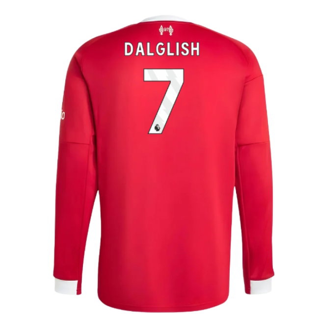 2025-2026 Liverpool Long Sleeve Home Shirt (Dalglish 7)