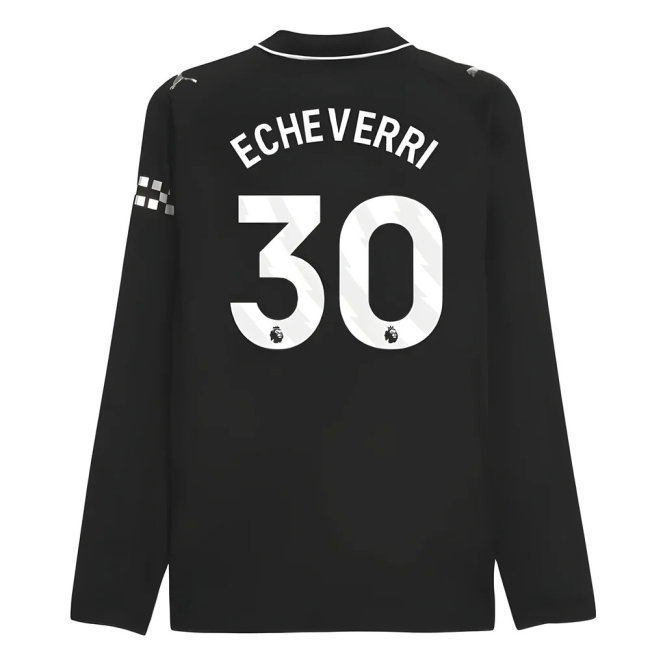 2025-2026 Man City match-style Long Sleeve Away Shirt (Echeverri 30)