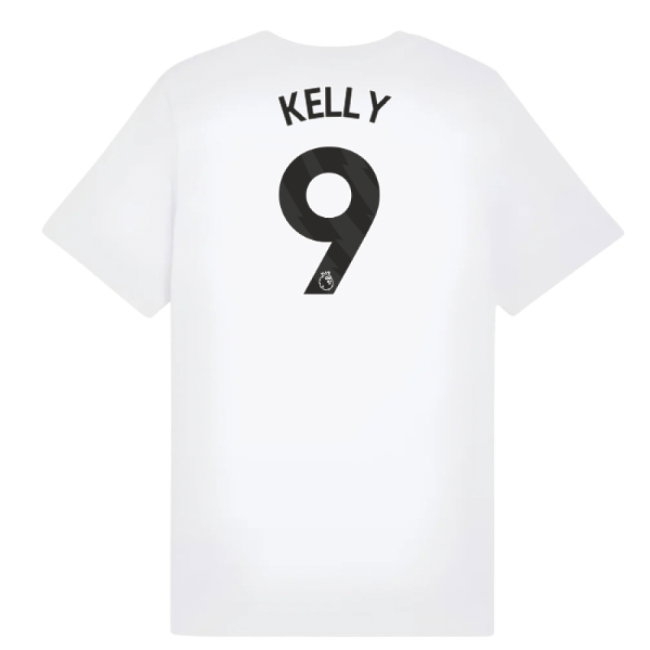 2025-2026 Man City FtblESS Tee (White) - Kids (Kelly 9)