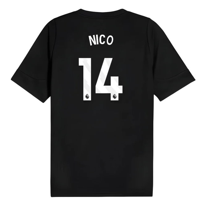 2025-2026 Man City Training Jersey (Black) (Nico 14)