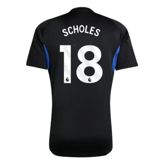 2025-2026 Man Utd EU Training Jersey (Black) (Scholes 18)