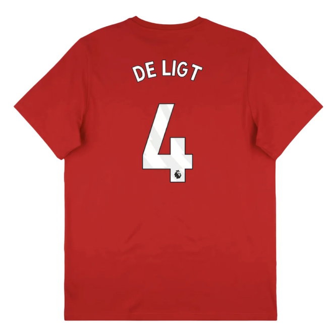 2025-2026 Man Utd Seasonal Graphic Tee (Red) (De Ligt 4)
