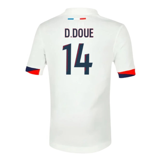 2025-2026 PSG Away Shirt (Sponsorless) - Kids (D.Doue 14)