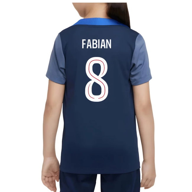 2025-2026 PSG Training Shirt (Navy) - Kids (Fabian 8)