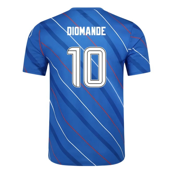 2025-2026 Rangers Home Pre Match Short Sleeve Tee (Lapis Blue) (Diomande 10)
