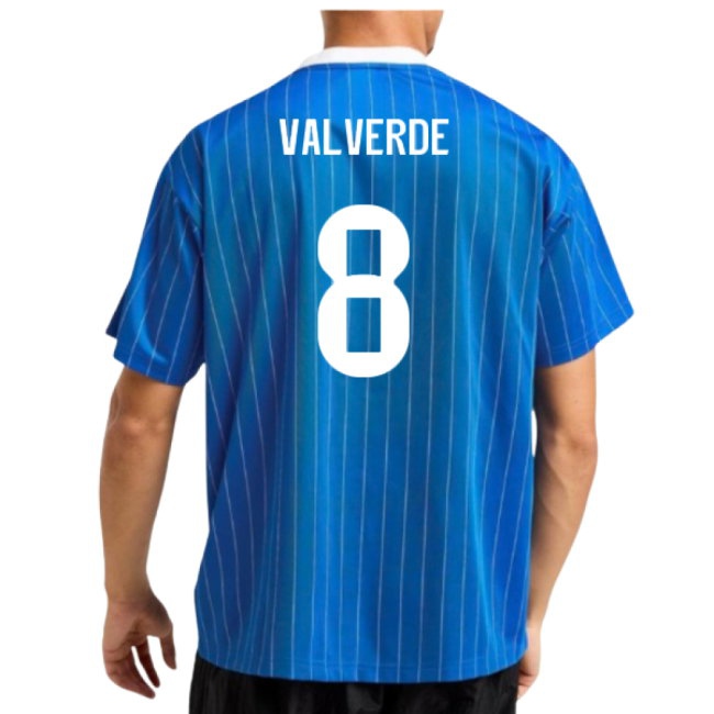 2025-2026 Real Madrid Icon Shirt (Blue) (Valverde 8)