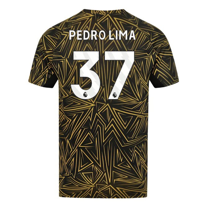 2025-2026 Wolves Home Pre-Match Shirt (Black) (Pedro Lima 37)