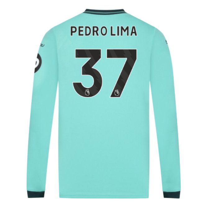 2025-2026 Wolves Long Sleeve Away Shirt (Pedro Lima 37)