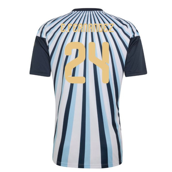 2026-2027 Argentina Home Pre-Match Shirt (White) (E.Fernandez 24)