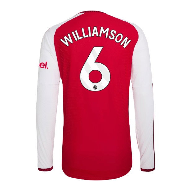 2026-2027 Arsenal match-style Long Sleeve Home Shirt (Williamson 6)