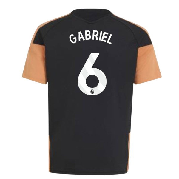 2026-2027 Arsenal Training Jersey (Black) - Kids (Gabriel 6)