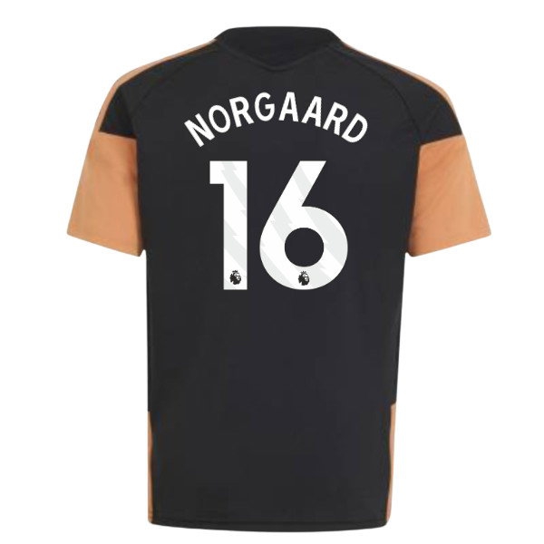 2026-2027 Arsenal Training Jersey (Black) - Kids (Norgaard 16)