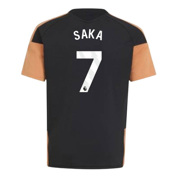 2026-2027 Arsenal Training Jersey (Black) - Kids (Saka 7)