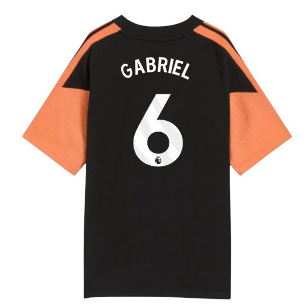 2026-2027 Arsenal Training Tee (Black) - Kids (Gabriel 6)