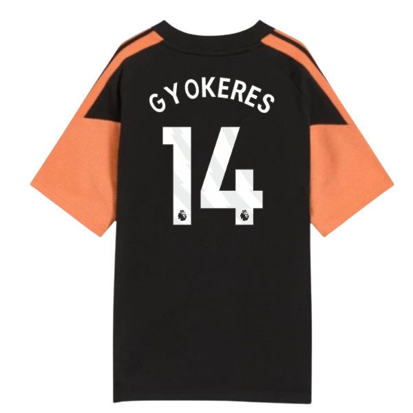 2026-2027 Arsenal Training Tee (Black) - Kids (Gyokeres 14)