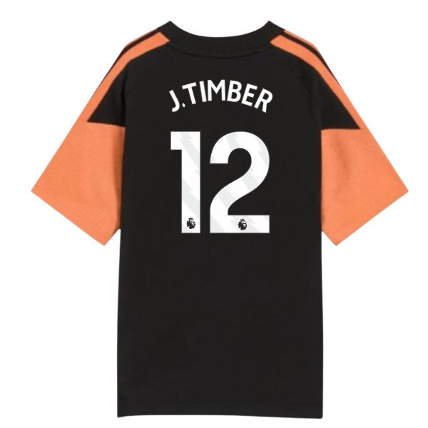2026-2027 Arsenal Training Tee (Black) - Kids (J.Timber 12)