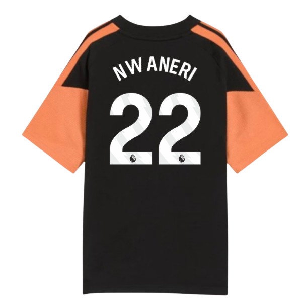 2026-2027 Arsenal Training Tee (Black) - Kids (Nwaneri 22)