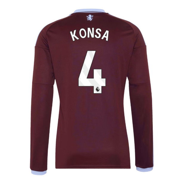 2026-2027 Aston Villa Long Sleeve Home Shirt (Konsa 4)