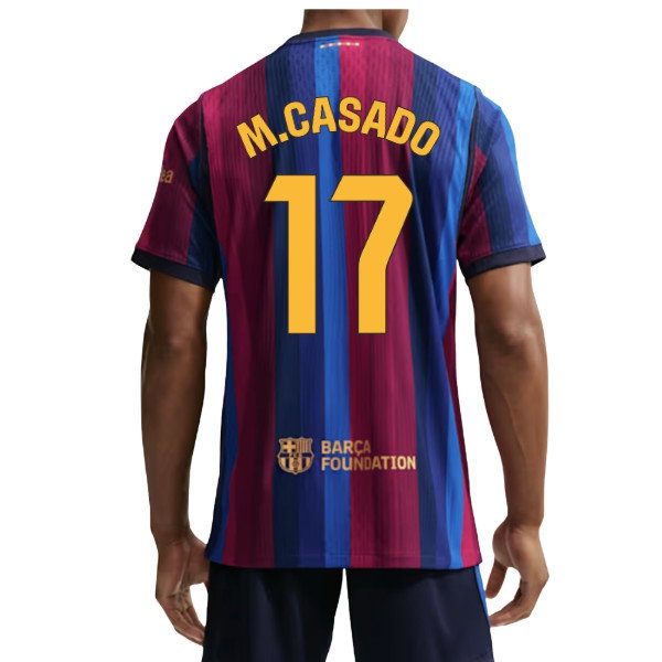 2026-2027 Barcelona Match Home Shirt (M.Casado 17)