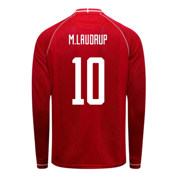 2026-2027 Denmark Long Sleeve Home Shirt (M.Laudrup 10)