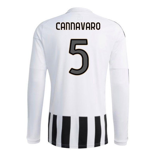 2026-2027 Juventus Long Sleeve Home Shirt (Cannavaro 5)