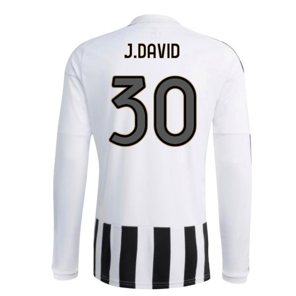 2026-2027 Juventus Long Sleeve Home Shirt (J.David 30)
