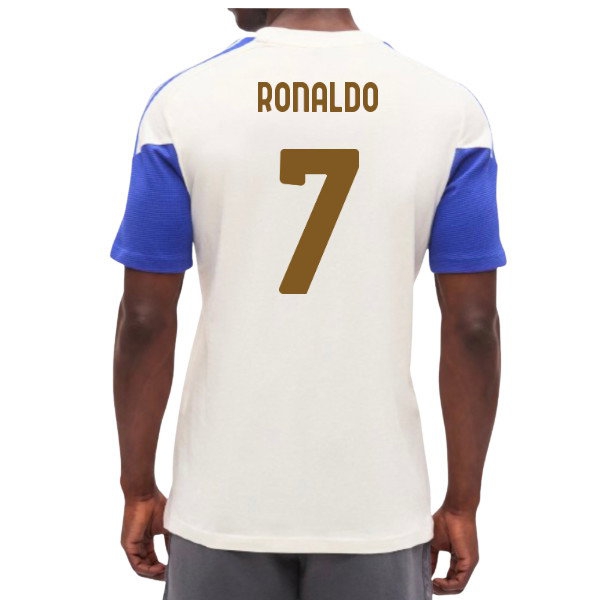 2026-2027 Juventus Training Tee (Chalk White) (Ronaldo 7)