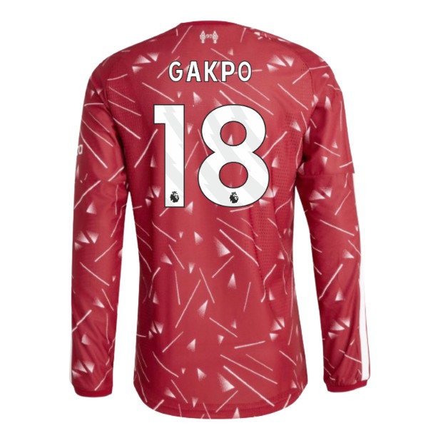 2026-2027 Liverpool match-style Long Sleeve Home Shirt (Gakpo 18)