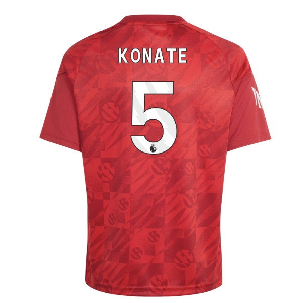 2026-2027 Liverpool Pre-Match Warm Up Shirt (Active Maroon) - Kids (Konate 5)