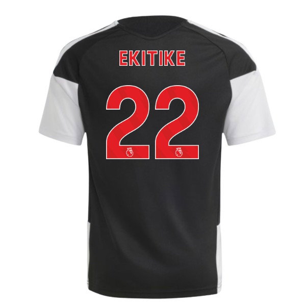 2026-2027 Liverpool Training Jersey (Black) - Kids (Ekitike 22)