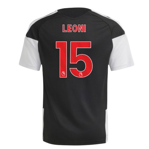 2026-2027 Liverpool Training Jersey (Black) - Kids (Leoni 15)