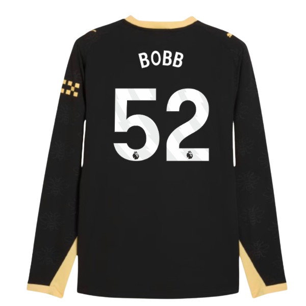 2026-2027 Man City match-style Long Sleeve Away Shirt (Bobb 52)