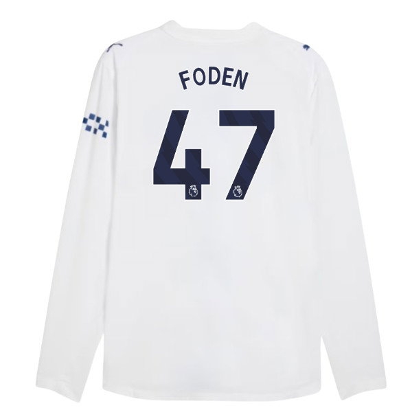 2026-2027 Man City match-style Long Sleeve Third Shirt (Foden 47)