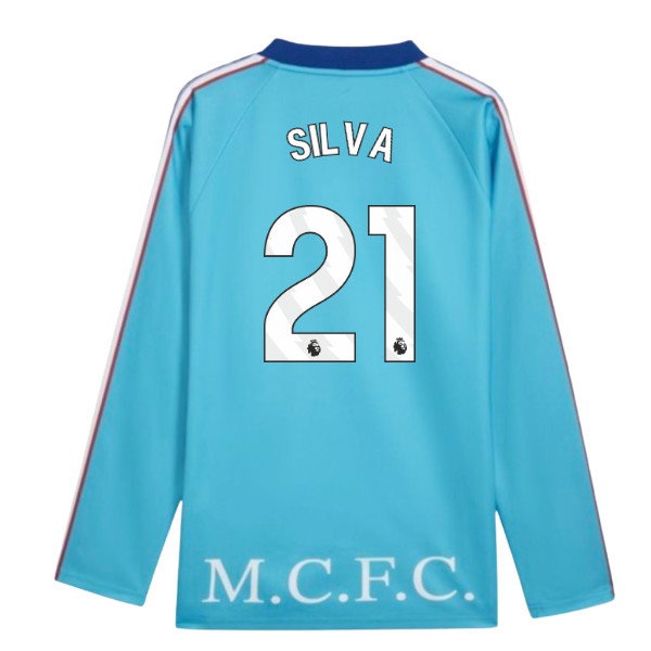 2026-2027 Man City KING Jersey LS (Blue) (Silva 21)