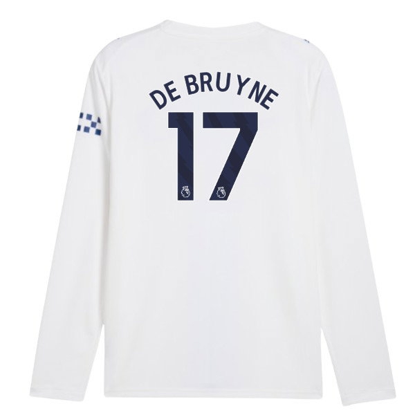 2026-2027 Man City Third Long Sleeve Shirt (De Bruyne 17)
