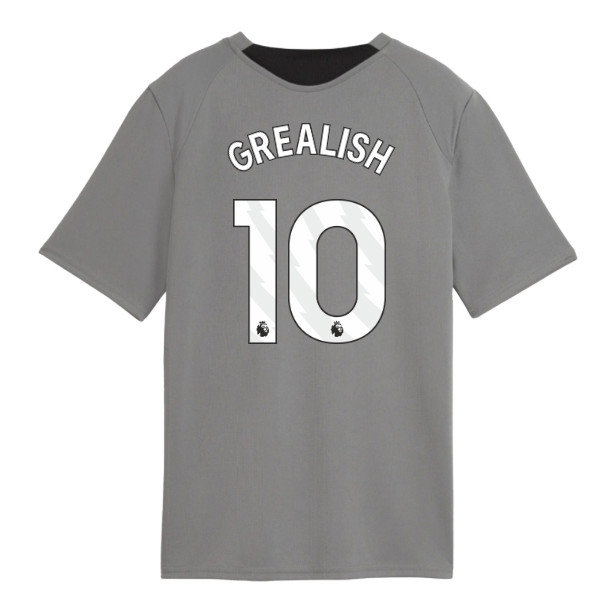 2026-2027 Man City Training Jersey (Cast Iron) - Kids (Grealish 10)