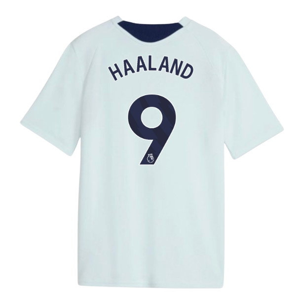2026-2027 Man City Training Jersey (Dewdrop) - Kids (Haaland 9)