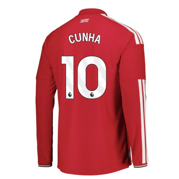 2026-2027 Man Utd match-style Long Sleeve Home Shirt (Cunha 10)